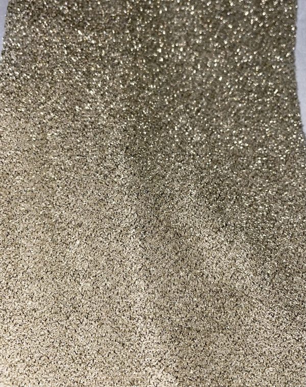 Glitter Asymmetric Tie Drape Co Ord with Ostrich Feathers - Image 7