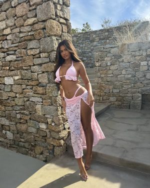 Lace Twist Cover-up Skirt