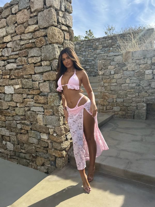 Lace Twist Cover-up Skirt