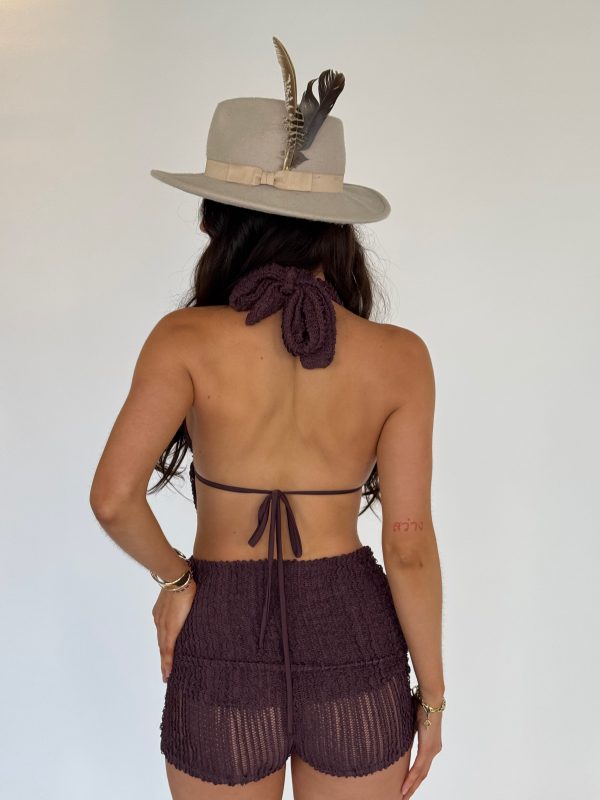 Textured Fold Over Shorts - Image 2