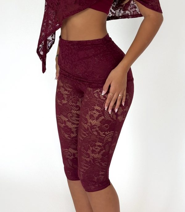 Lace Fold Over Capris - Image 3